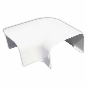 Tecnosystemi Optima platte bocht 90&deg; CP75 Zuiverwit RAL9010
