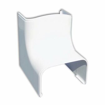 Tecnosystemi Optima binnen bocht 90&deg; CAI100 Zuiverwit RAL9010