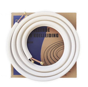 NovaTube Duo Geïsoleerde Koelleiding Kit 1/4-1/2 – 6 meter met flarewartels