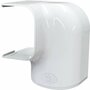 Tecnosystemi Optima linker bocht verticaal/horizontaal MRS75 Zuiverwit RAL9010