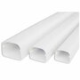 Tecnosystemi Optima leidinggoot T100 lengte van 2 meter (102 x 66 mm) te bestellen per volle doos van 8 lengtes Zuiverwit RAL90