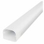 Tecnosystemi Optima leidinggoot T100 lengte van 2 meter (102 x 66 mm) Zuiverwit RAL9010
